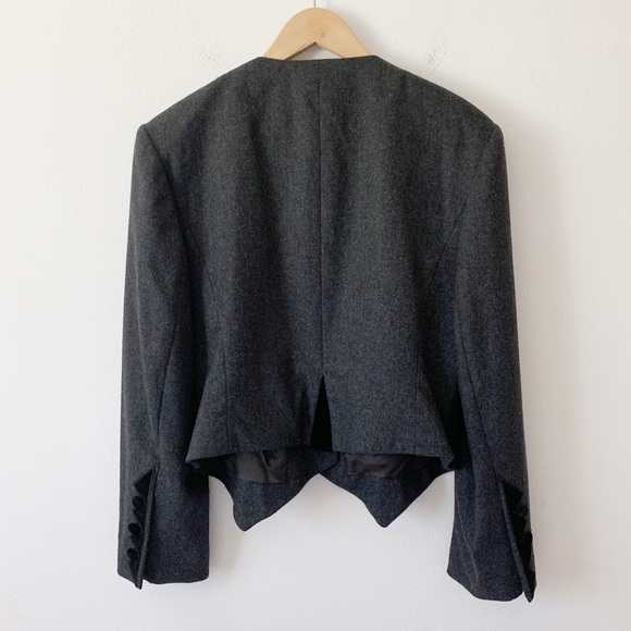 Vintage Louis Feraud Wool-Cashmere Velvet Blazer - Picture 3 of 7